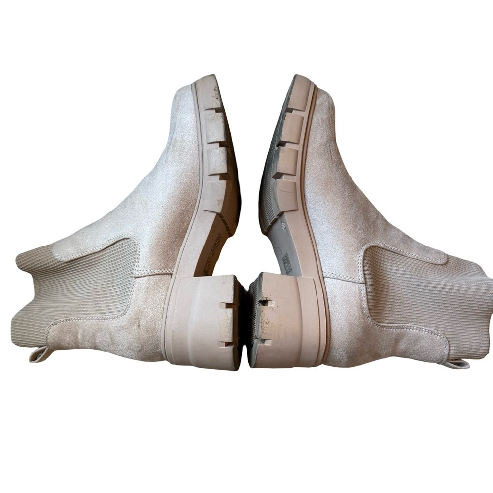Women's Beige Chelsea Boots - Picture 3 of 9